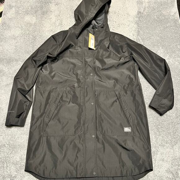 Eddie Bauer Jackets & Blazers - Eddie Bauer Jacket Womens XL Port Townsend Trench Coat Black